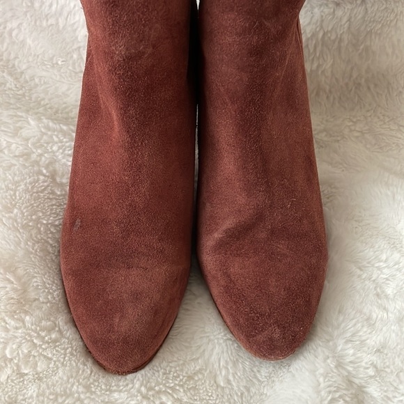 FREEBIRD Harlo Suede Boots with Heel Red burgundy 9 - Picture 8 of 13